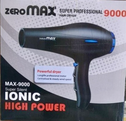 Super Professional Hair Dryer ZERO MAX9000