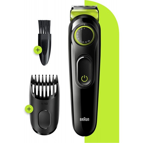 BRAUN Beard Trimmer 3 for Face and Hair BT3221
